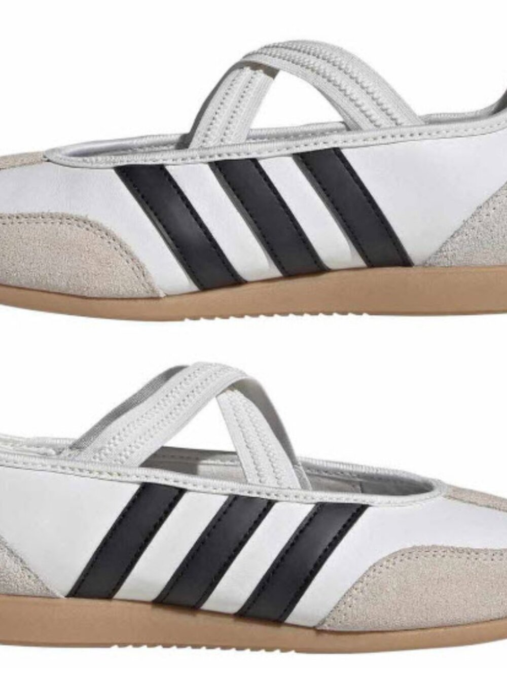 Adidas Barreda Women’s White & Black Mary Jane Ballet-Style Sneakers
